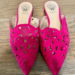 Hot Pink Vince Camuto Mules